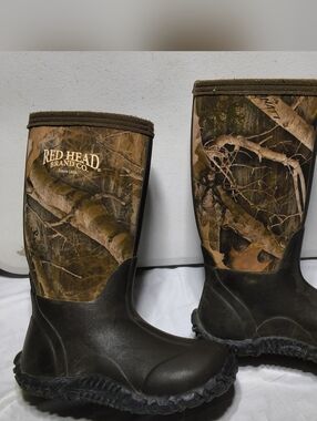 Red Head Camo Waterproof Muck Rubber Neoprene Boots Y13 Hunting Fishing